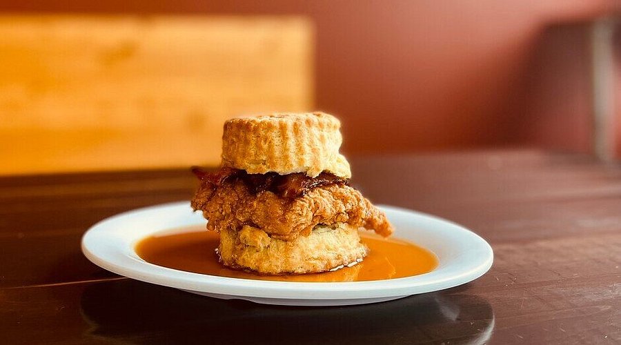 Maple Street Biscuit Company signature dishes The Sticky MapleThe FarmerThe Squawking Goat